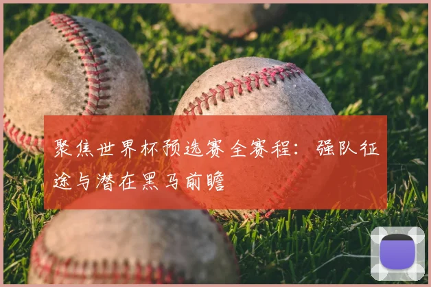 聚焦世界杯预选赛全赛程:强队征途与潜在黑马前瞻